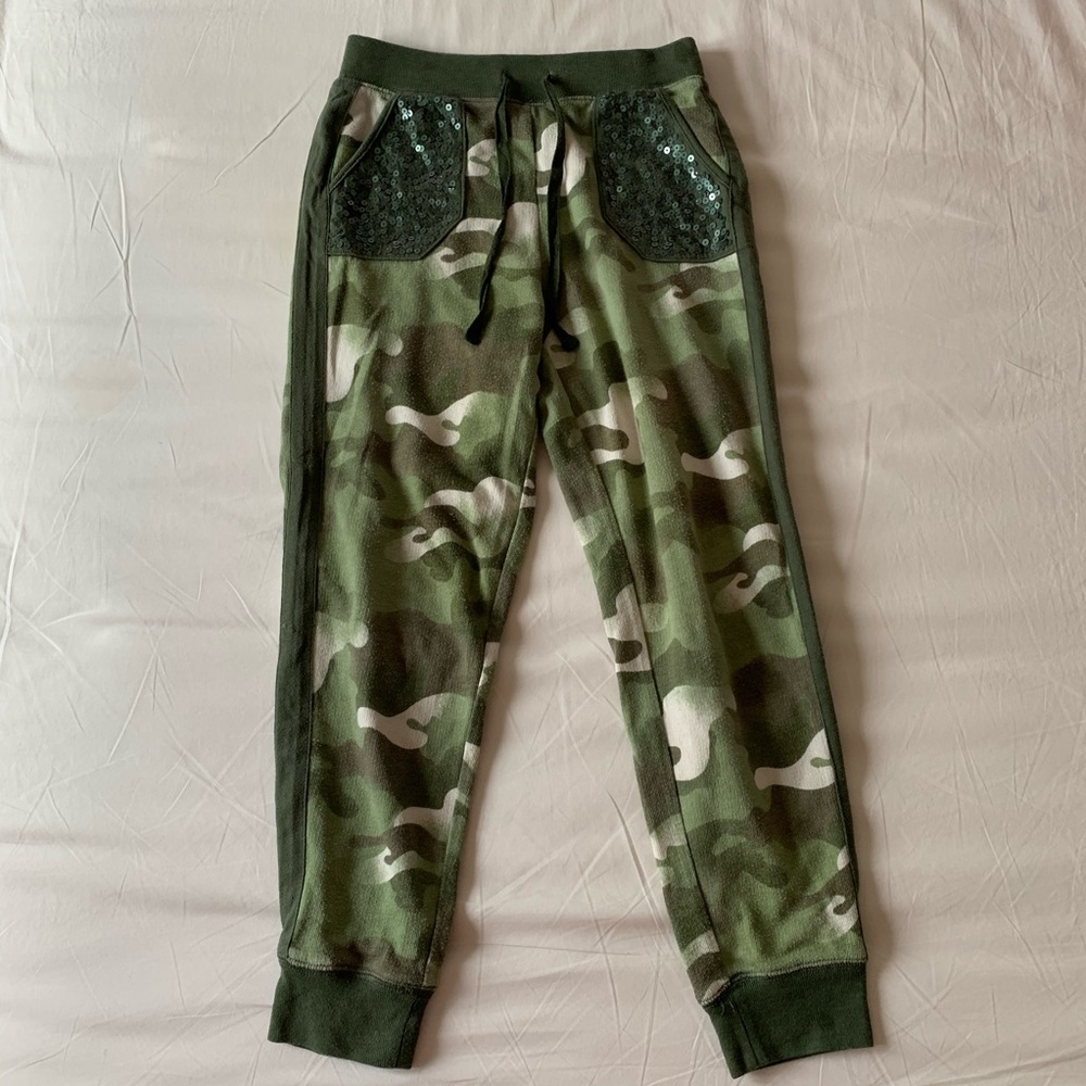Justice Camouflage Sweatpants with Sequins